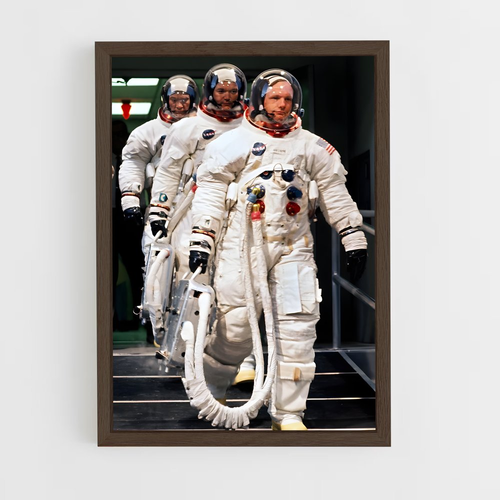 Poster Pas de Géant – affiche Astronautes (vue 5)